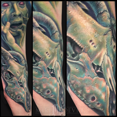 Tattoos - Goat Skull Tattoo  - 106329